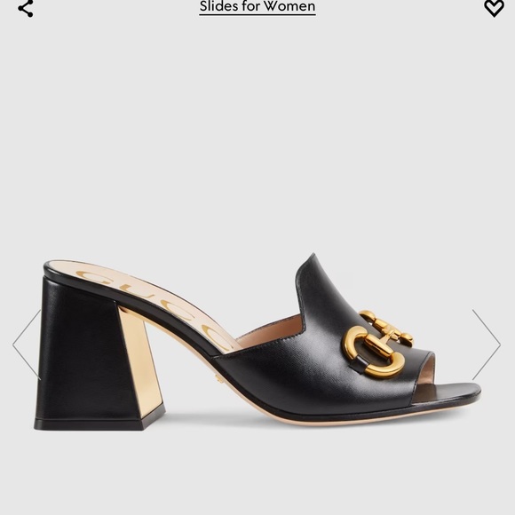Gucci WOMEN'S SLIDE SANDAL WITH HORSEBIT - Picture 3 of 7